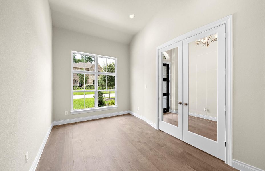 Spacious, unfurnished interior of a new home in The Woodlands Hills 65′, Willis (Image 32).