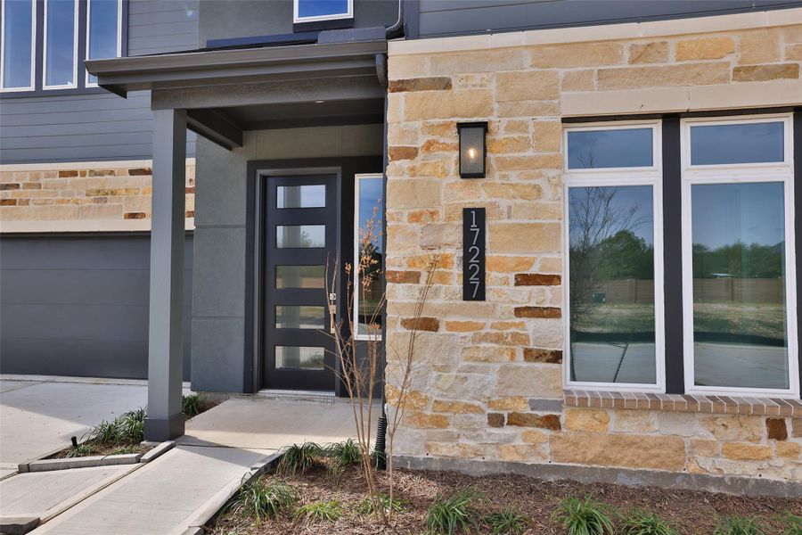 Exterior details and patio area of a home in Bridgeland Central, Cypress (Image 3). Exterior details and patio area of a home in Bridgeland Central, Cypress (Image 3).