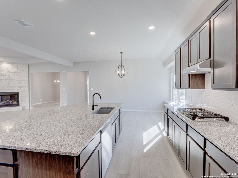 Furnished interior view inside a new home in Potranco Oaks, Castroville (Image 5). Furnished interior view inside a new home in Potranco Oaks, Castroville (Image 5).
