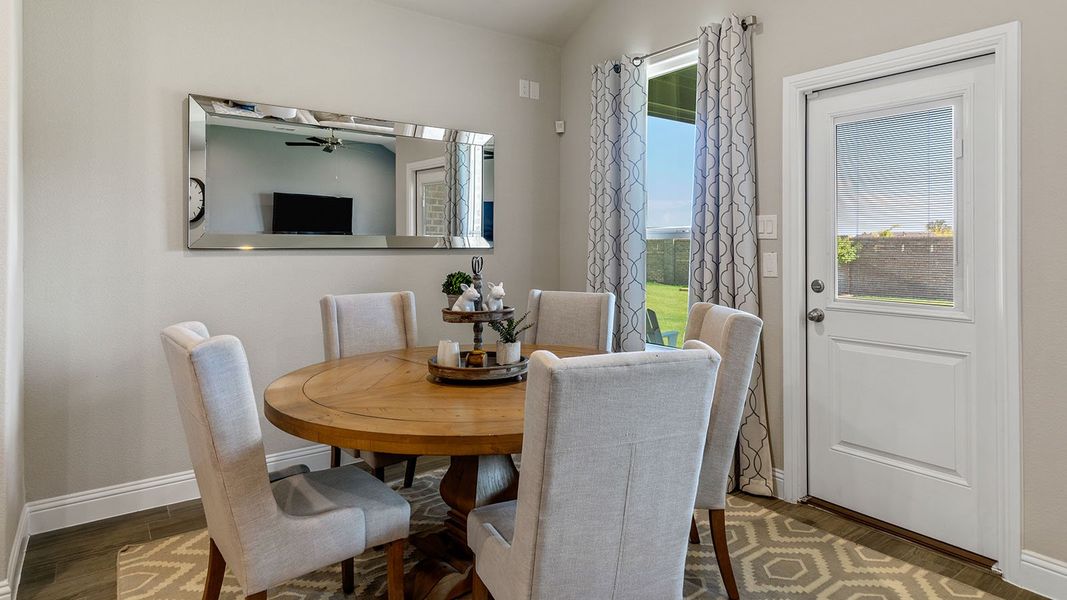 Furnished interior view inside a new home in Eagle Creek, Denton (Image 11). Furnished interior view inside a new home in Eagle Creek, Denton (Image 11).