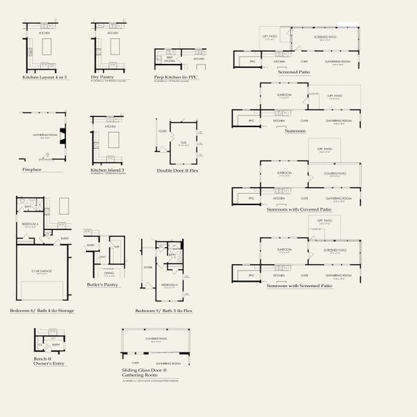 2D floor plan layout for the Merino by Pulte Homes in The Retreat at Carolina Ridge, Harrisburg, NC (Image 4).