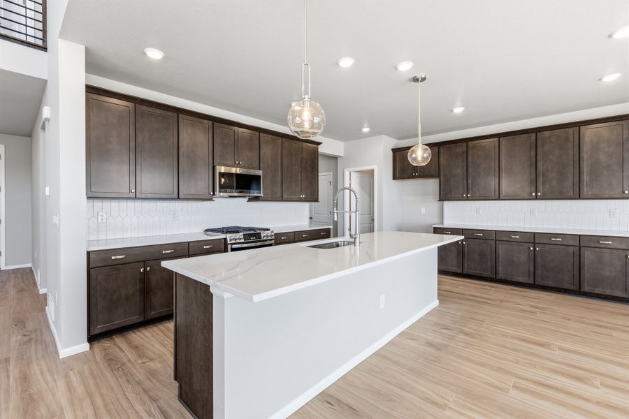 Furnished interior view inside a new home in The Estates Collection at Murphy Creek, Aurora (Image 6).