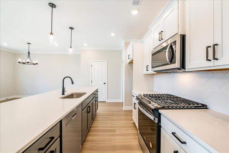 Furnished interior view inside a new home in River Walk Place, Lawrenceville (Image 3).