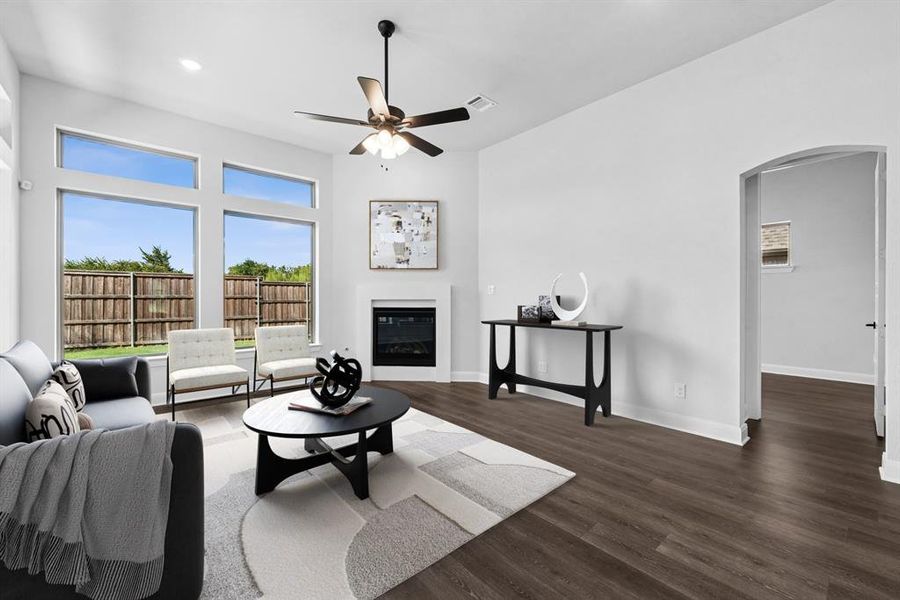 Furnished interior view inside a new home in South Pointe  Cottage Series, Mansfield (Image 11).