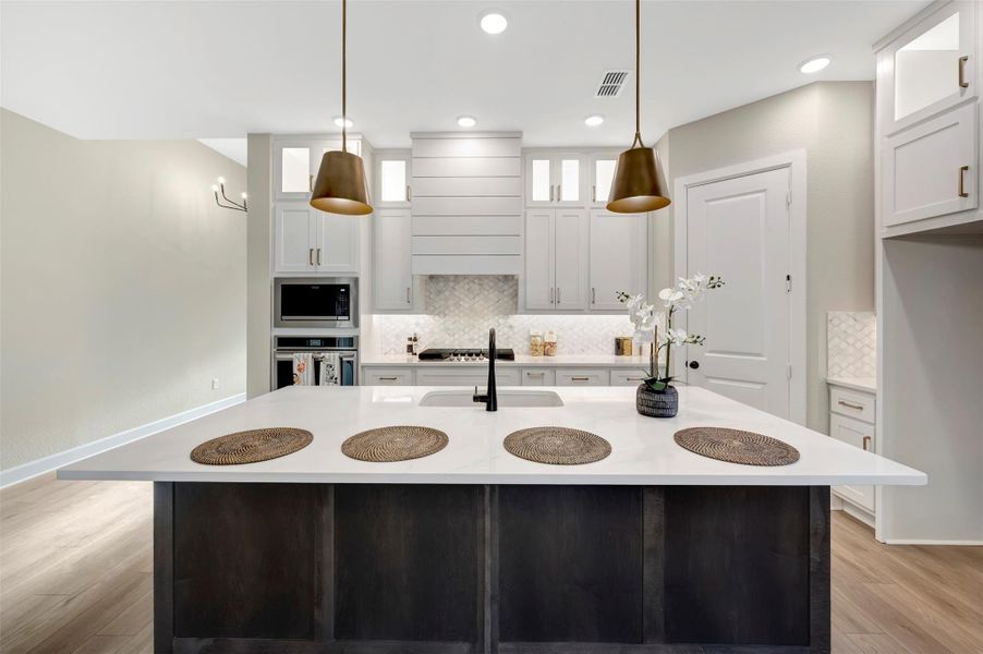 Furnished interior view inside a new home in Grange 45' Homesites, Katy (Image 10).