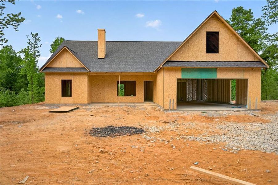In-progress construction of a new home in , Silver Creek, GA (Image 33).