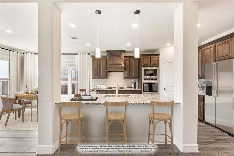 Furnished interior view inside a new home in The Oaks, Red Oak (Image 16).
