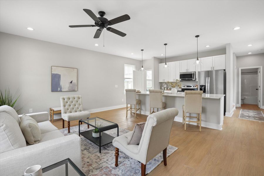 Furnished interior view inside a new home in , North Charleston (Image 16).