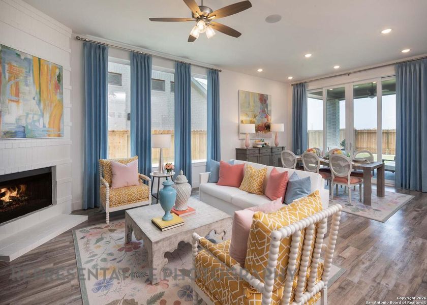 Furnished interior view inside a new home in The Ranches at Creekside, Boerne (Image 19).