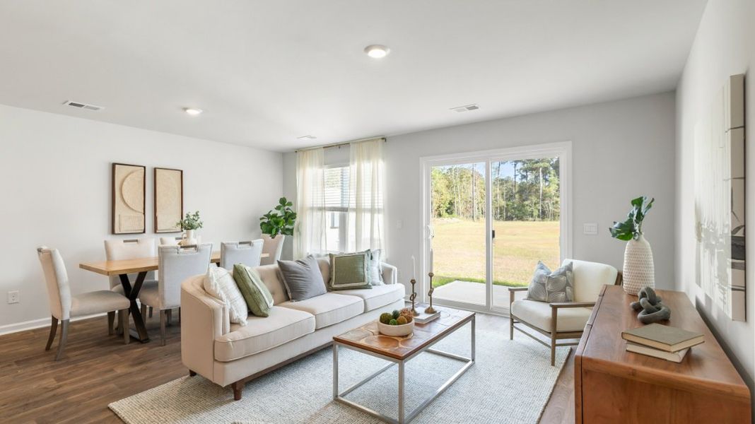 Furnished interior view inside a new home in The Towns at Blue Jay, Rincon (Image 10).