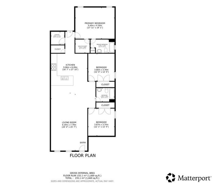 Floorplan for unit B Floorplan for unit B