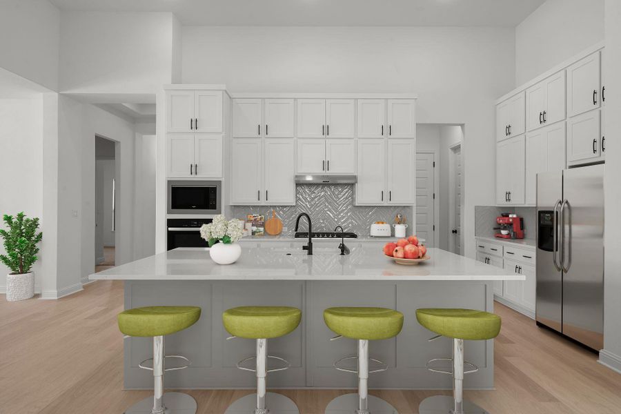Light & Bright Kitchen - Virtually Staged