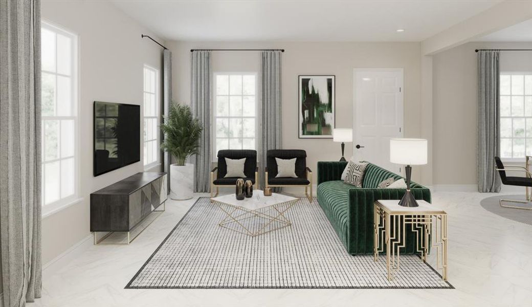 Furnished interior view inside a new home in Celebration, Celebration (Image 11). Furnished interior view inside a new home in Celebration, Celebration (Image 11).