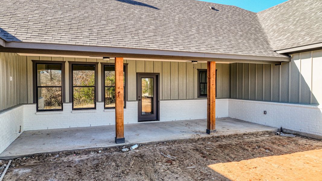 Representative exterior photo of a completed home built from the Jarrett 1 by Zeal Home Builders in Saddle Crest Estates, Weatherford, TX (Image 32).