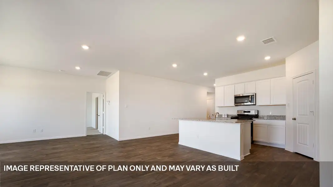 Furnished interior view inside a new home in Southgrove, Kyle (Image 4).