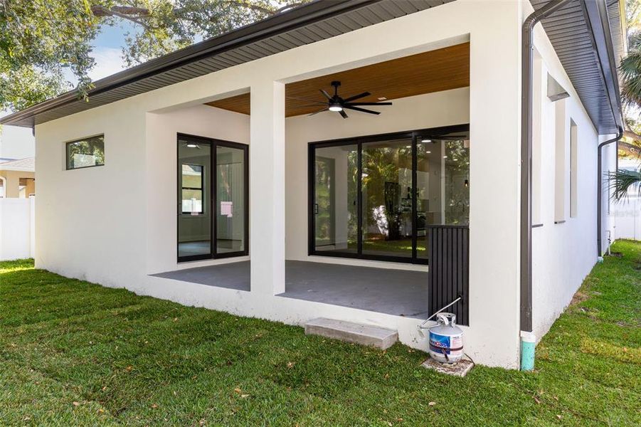 Exterior details and patio area of a home in , Tampa (Image 28).