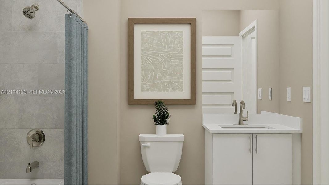 Furnished interior view inside a new home in Verdana Grove, Miami (Image 8). Furnished interior view inside a new home in Verdana Grove, Miami (Image 8).