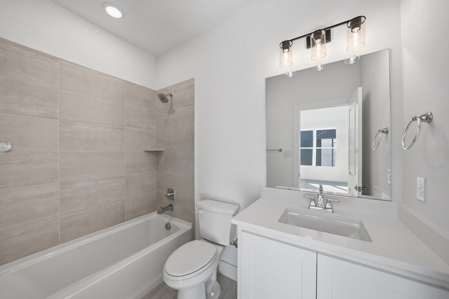 Furnished interior view inside a new home in Estates at Rockhill, Frisco (Image 15). Furnished interior view inside a new home in Estates at Rockhill, Frisco (Image 15).