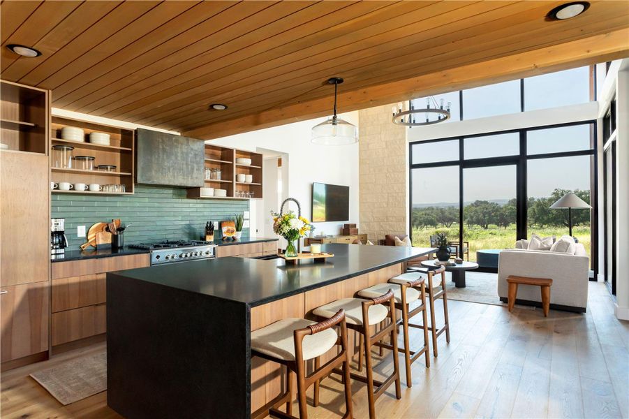 Furnished interior view inside a new home in Hye Springs Ranch, Hye (Image 9).
