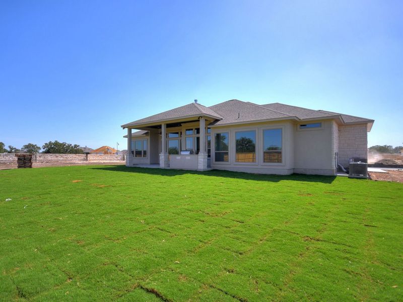 Representative exterior details of a home built from the Siena III by Giddens Homes in Clearwater Ranch, Liberty Hill (Image 63).