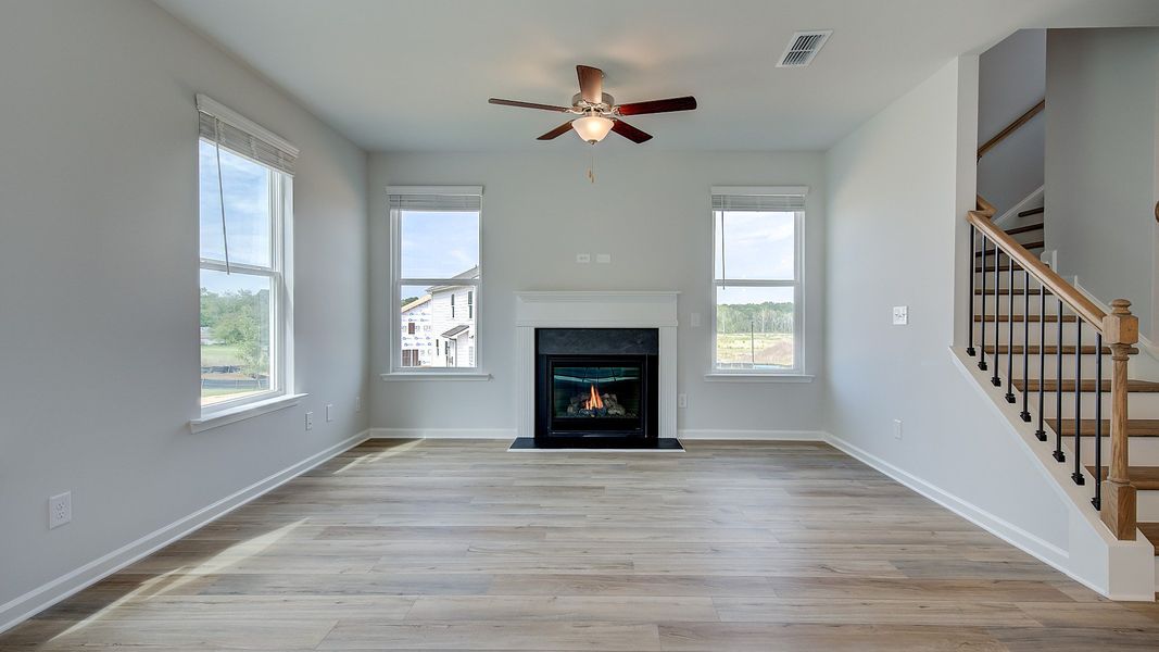 Representative furnished interior of a home built from the Kelsey by DRB Homes in Abbotts Crossing, Conyers (Image 11).