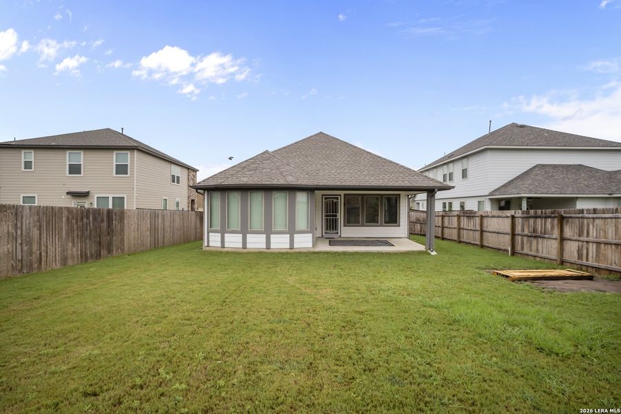 Exterior details and patio area of a home in The Parklands, Schertz (Image 19). Exterior details and patio area of a home in The Parklands, Schertz (Image 19).
