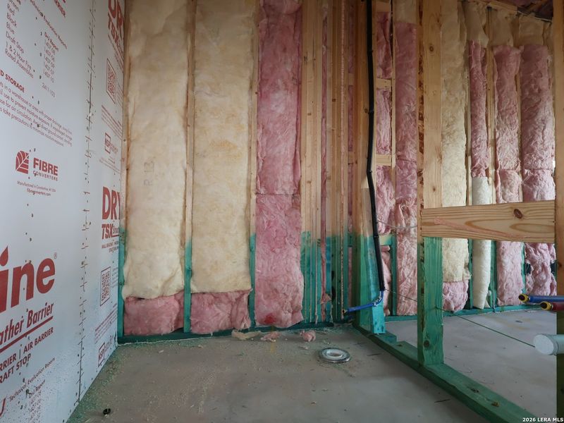 In-progress construction of a new home in Hickory Ridge, Elmendorf, TX (Image 22).