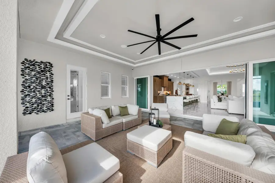 Representative furnished interior of a home built from the Belize by Medallion Home in Watercolor Place, Bradenton (Image 3).