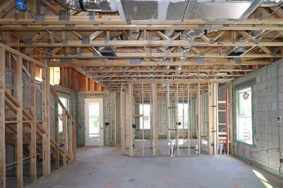 In-progress construction of a new home in Center Lake on the Park, St. Cloud, FL (Image 7).