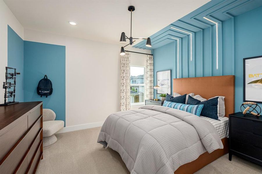 Furnished interior view inside a new home in East Village - Classic Series, Frisco (Image 14).