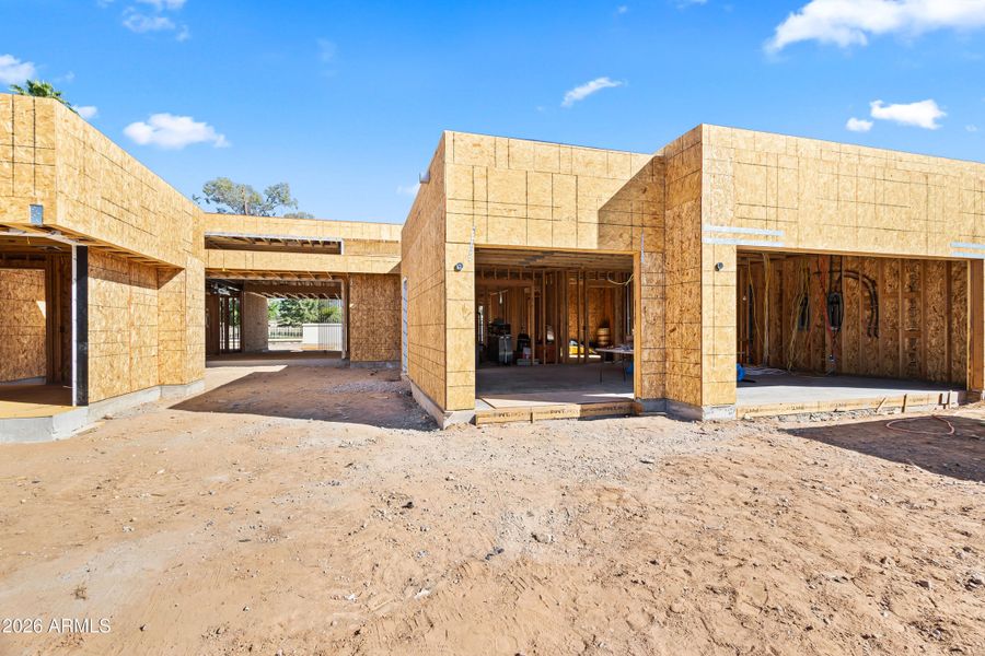 FRONT VIEW - 3 CAR GARAGE