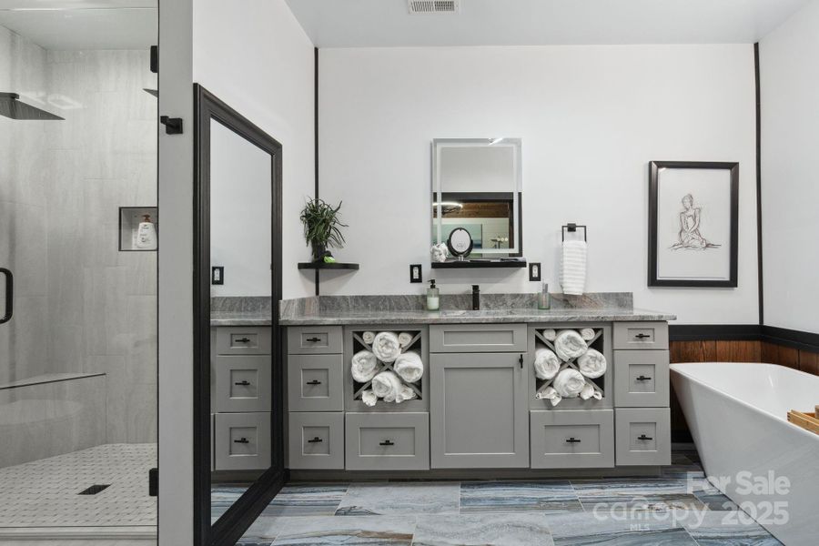 Furnished interior view inside a new home in , Brevard (Image 17).