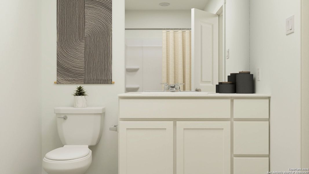 Furnished interior view inside a new home in Navarro Ranch, Seguin (Image 10).