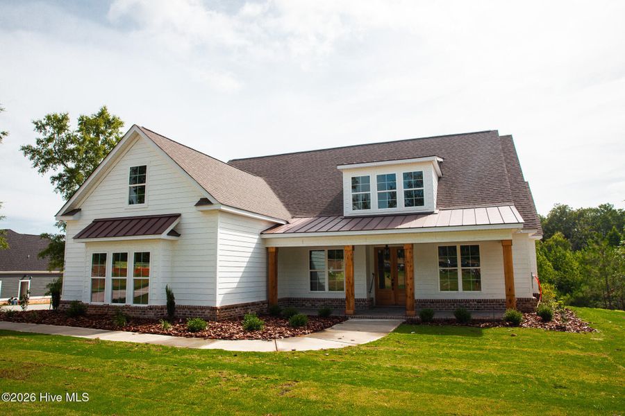 Front exterior of a new home in Marshall Mills, Grovetown, GA, highlighting curb appeal (Image 7). Front exterior of a new home in Marshall Mills, Grovetown, GA, highlighting curb appeal (Image 7).