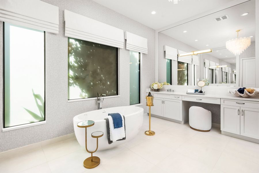 Representative furnished interior of a home built from the Caroline Grande by GL Homes in Valencia Del Mar (55+), Boynton Beach (Image 11).
