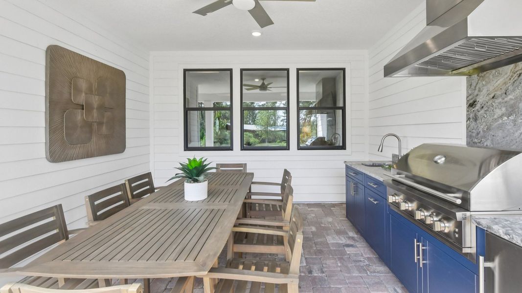 Exterior details and patio area of a home in Ardisia Park, New Smyrna Beach (Image 26). Exterior details and patio area of a home in Ardisia Park, New Smyrna Beach (Image 26).