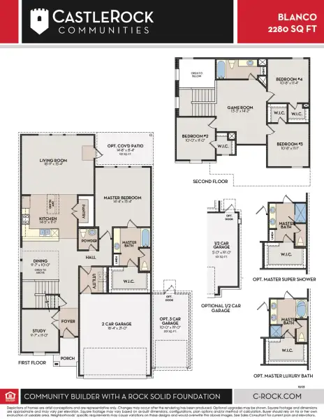 2D floor plan layout of this home in Heartland, Crandall, TX (Image 2). 2D floor plan layout of this home in Heartland, Crandall, TX (Image 2).