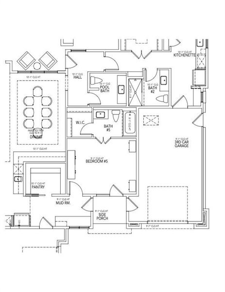 2D floor plan layout of this home in The Highlands, Northlake, TX (Image 6).