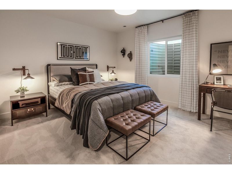 Furnished interior view inside a new home in Trailside Story Collection - Single Family Homes, Timnath (Image 29).