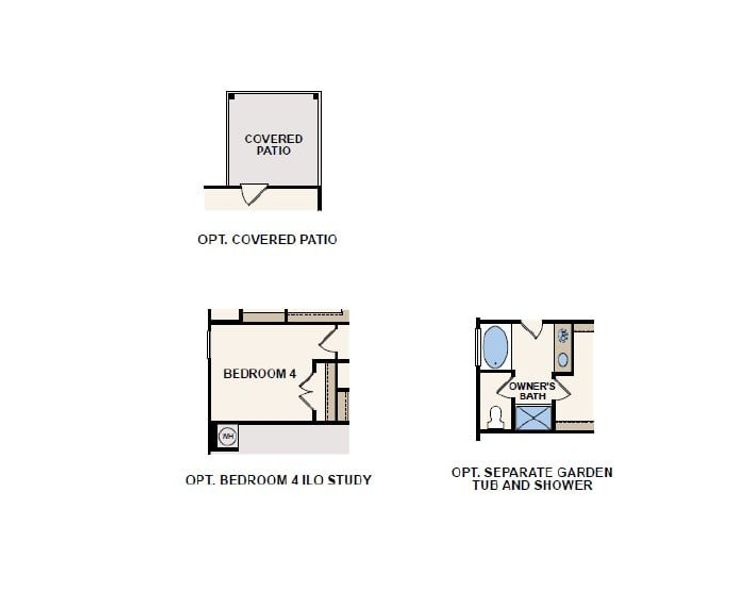 2D floor plan layout of this home in Russell Ranch, Bay City, TX (Image 4).
