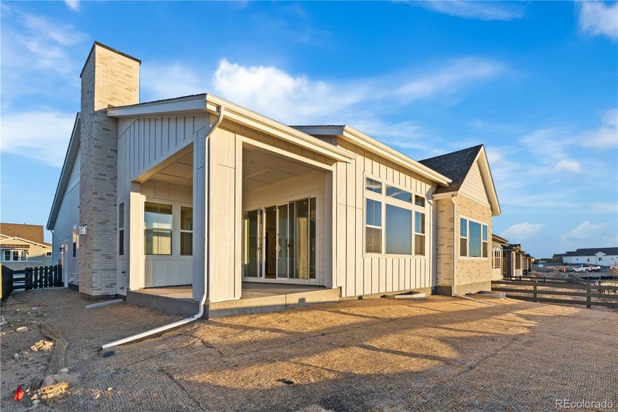 In-progress construction of a new home in Retreat at The Canyons, Castle Pines, CO (Image 39).