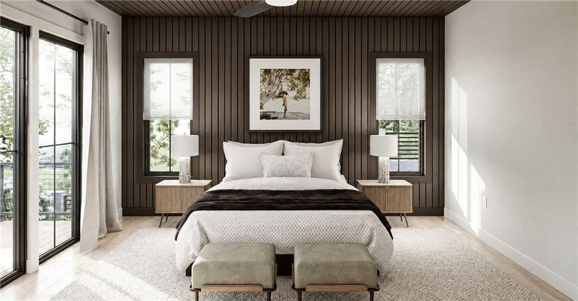 Furnished interior view inside a new home in , Atlanta (Image 3).