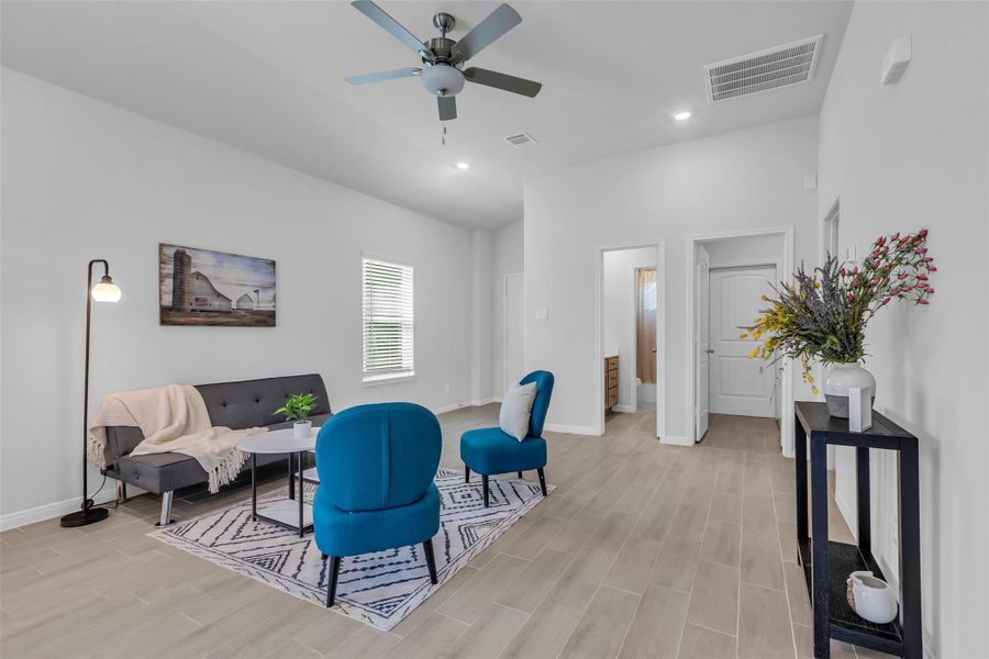 Furnished interior view inside a new home in , Magnolia (Image 26). Furnished interior view inside a new home in , Magnolia (Image 26).