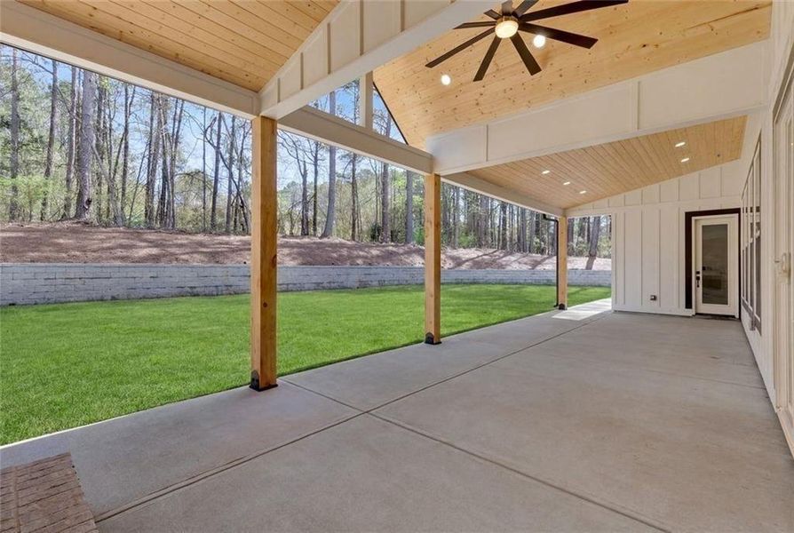 Exterior details and patio area of a home in , Winder (Image 35).