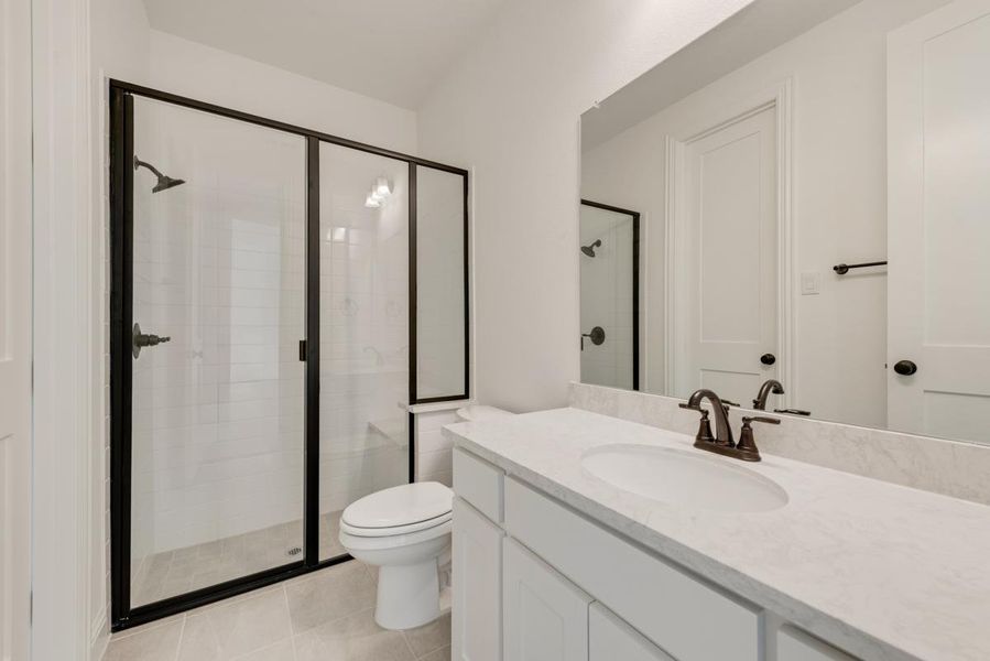 Furnished interior view inside a new home in Dominion of Pleasant Valley, Wylie (Image 19).