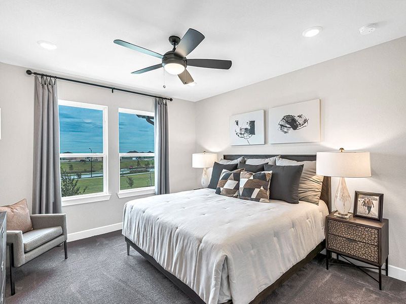 Representative furnished interior of a home built from the Palisade by Taylor Morrison in Avalon at Friendswood, Friendswood (Image 45).