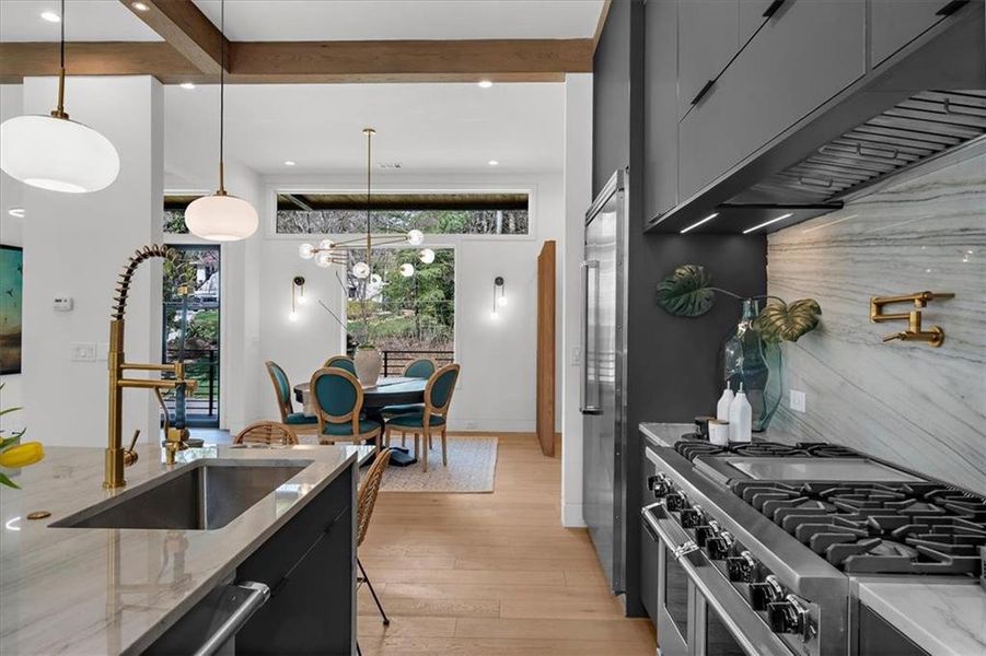 Furnished interior view inside a new home in , Atlanta (Image 11).