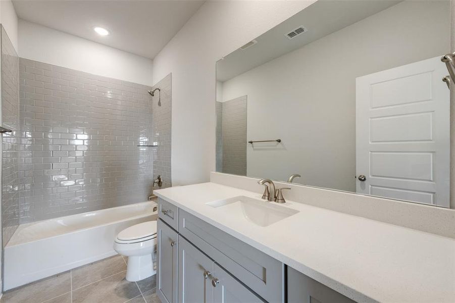 Furnished interior view inside a new home in Arbors at Legacy Hills, Celina (Image 9). Furnished interior view inside a new home in Arbors at Legacy Hills, Celina (Image 9).