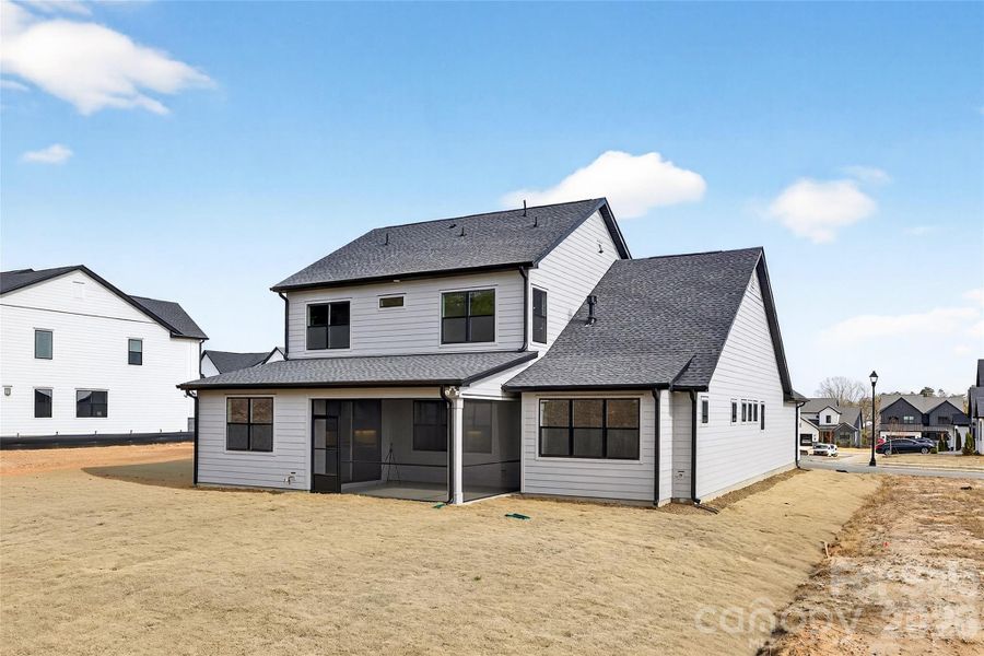 Rear of home