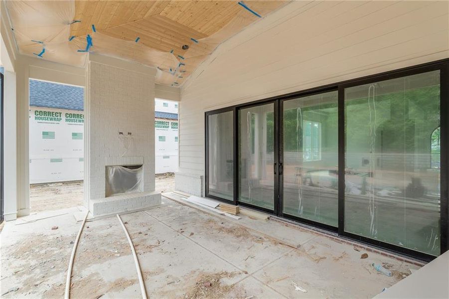 In-progress construction of a new home in , Alpharetta, GA (Image 12).